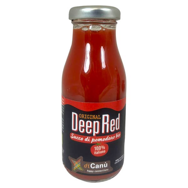 Deep Red - 100% Italian tomato juice - 200 ml bottle for wholesale by CanĂ¹
