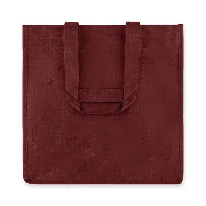 TRUE - Wholesale Wine Tote - Reusable 6-Bottle Non-Woven Fabric Wine Tote- ASST COLORS