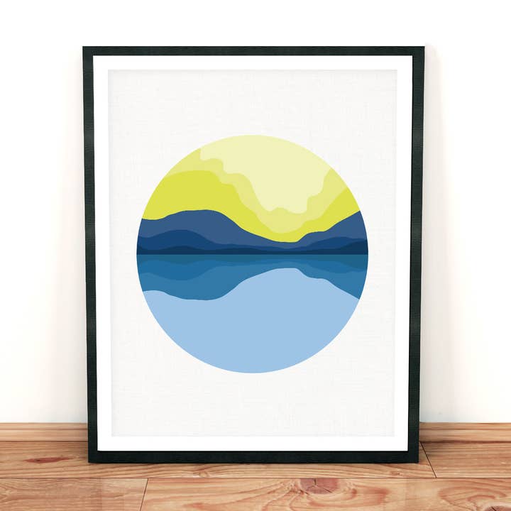 Stampa paesaggio di montagna per la vendita all'ingrosso da parte di Creative Monsoon