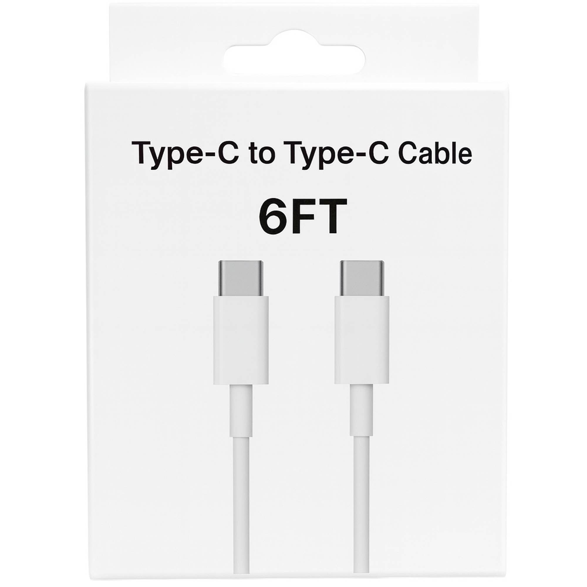 Mighty Wireless - Wholesale Charging Cable - Type C To Type C 6FT Cable In Box MW6310