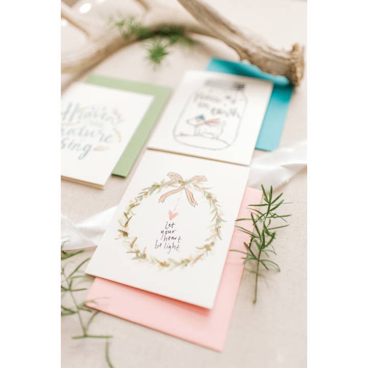 Sweet Julie Marie - Wholesale Christmas Card - Christmas Cards Let Your Heart Be Light Box of 6