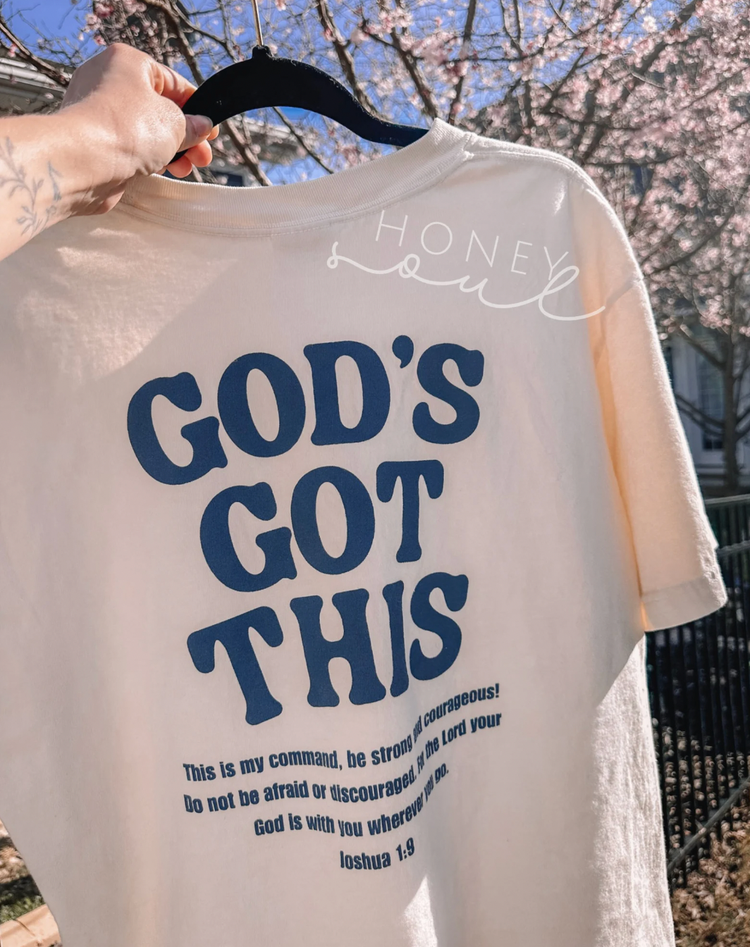 Honey Soul LLC – wholesale Screen printed t-shirt – Women′s – God’s Got This Graphic Tee | Screen Print5