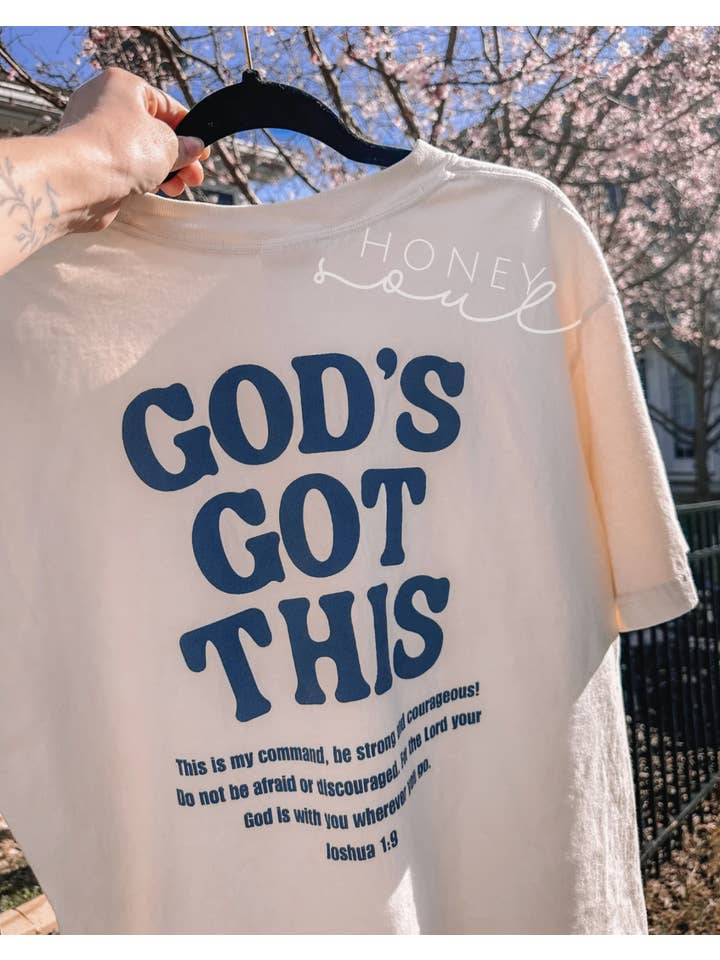 Honey Soul LLC - Wholesale Screen Printed T-Shirt - Women's - God’s Got This Graphic Tee | Screen Print5