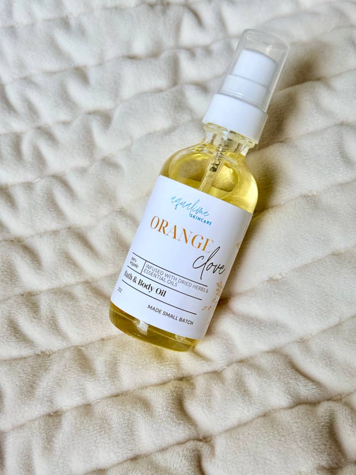 Orange Clove Body Oil for wholesale by Aqualime