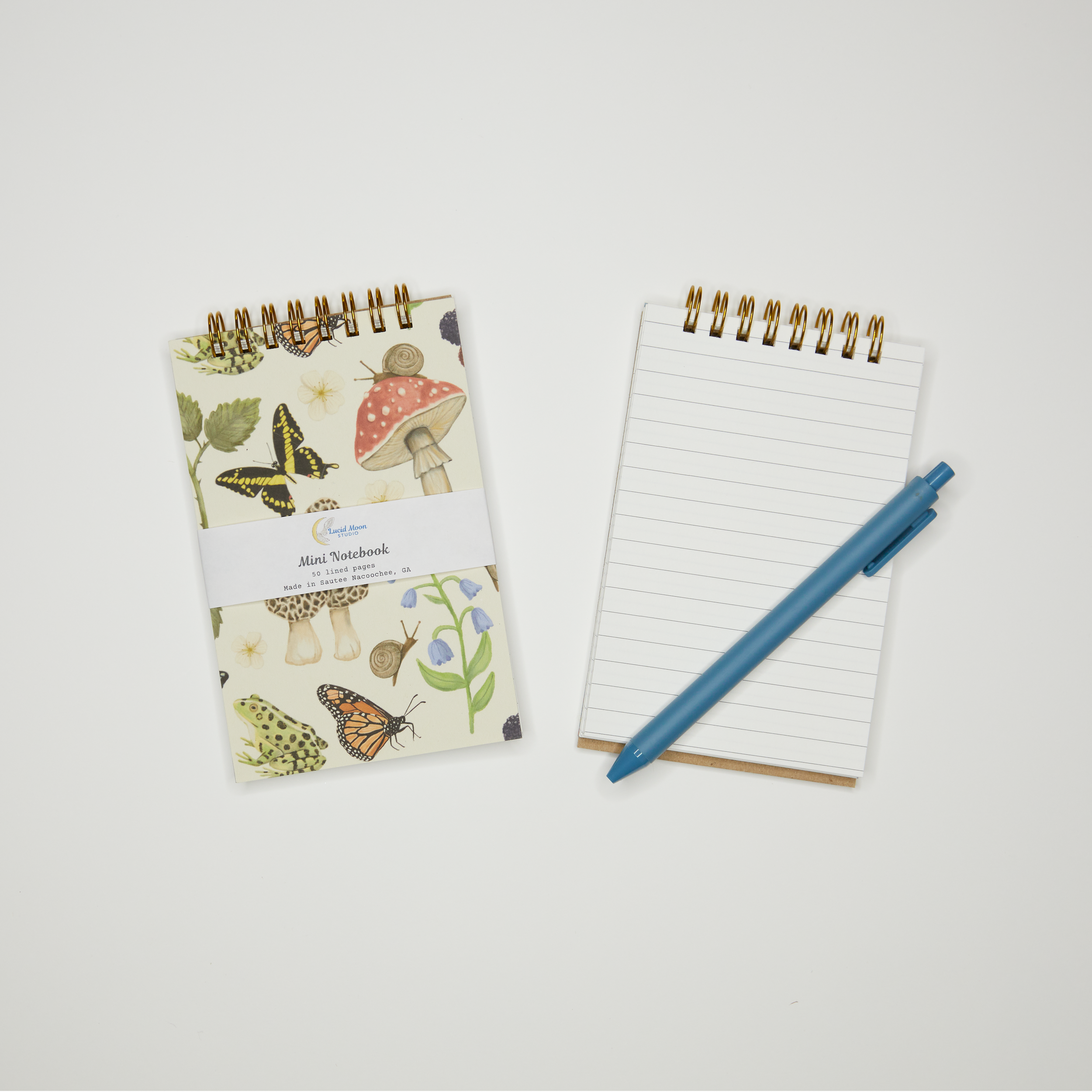 Lucid Moon Studio, LLC – Caderno por atacado – Nature Encontra Bloco de Notas de Bolso com Espiral Superior1