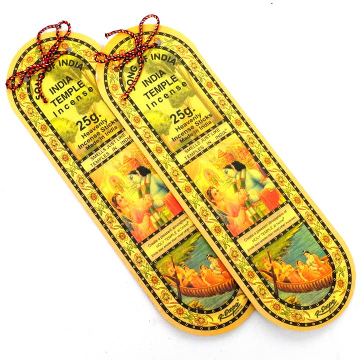 R. Expo/Song of India - Wholesale Incense - India Temple Incense 25g - Display of 362