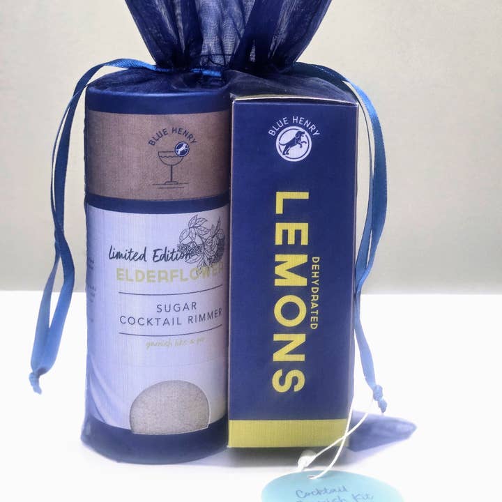 BlueHenry LLC - Wholesale Cocktail Mix/Syrup - Beverage Garnish Bundles: Glass Rimmer + Dried Fruit Wheels