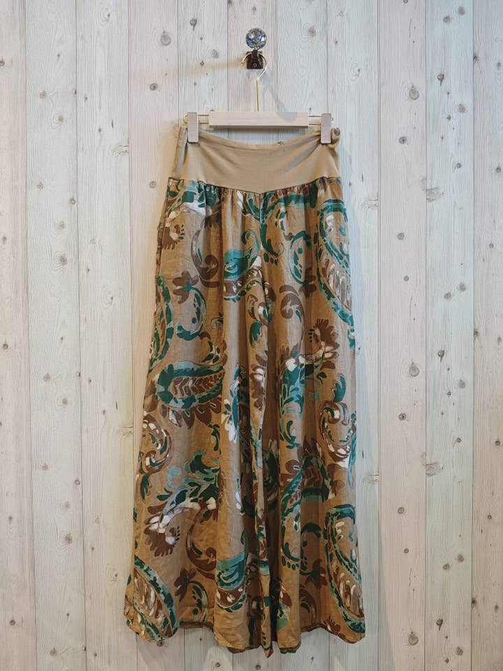 Linen & More - Vente Pantalon – femme - RÉF 30343 PANTALON IMPRIMÉ LIN 100%7