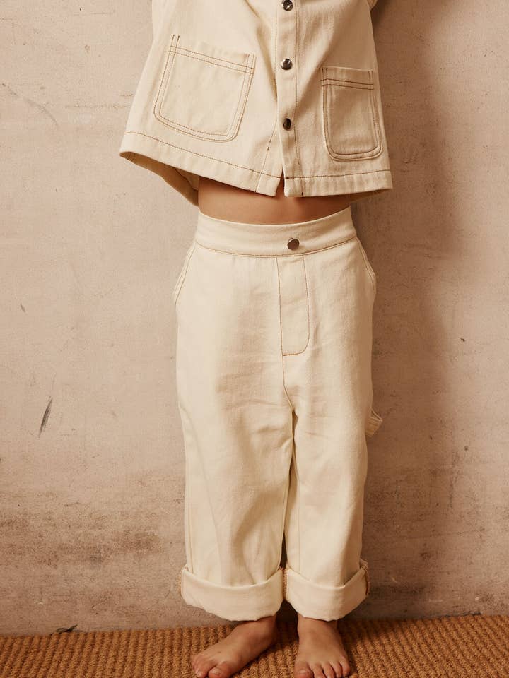 Uma Wide Leg Pant | Off White for wholesale by Alfred