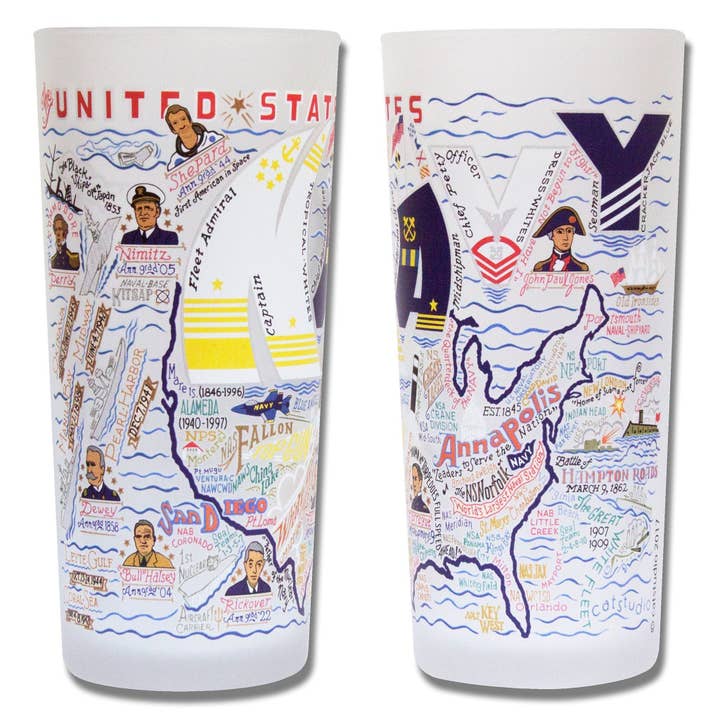 catstudio - Wholesale Drinking Glass/Cup - Navy Drinking Glass