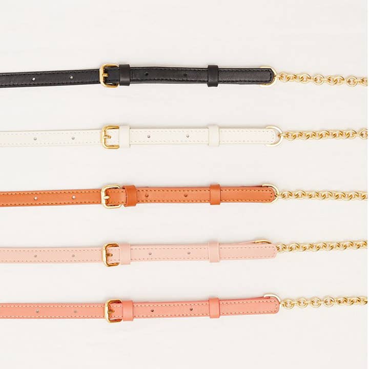 PÖ&ME - Wholesale Crossbody Bag - Women's - Gold toned half chain half leather strap - Made in Italy