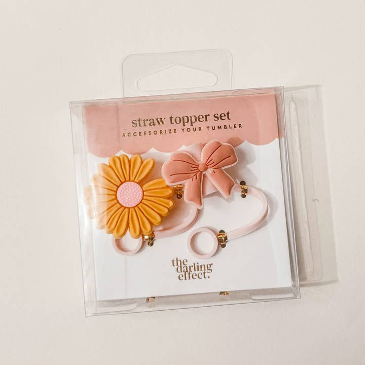 The Darling Effect - Wholesale Drinking Straw - Straw Topper Set-Tutti Frutti