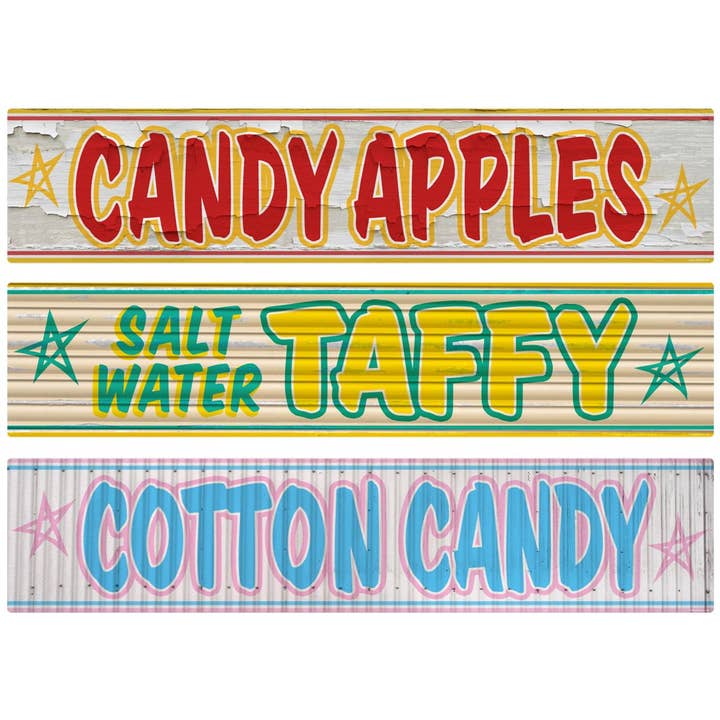 Carnival Sweet & Treats Wall Decal Set of 3 for wholesale by RetroPlanet