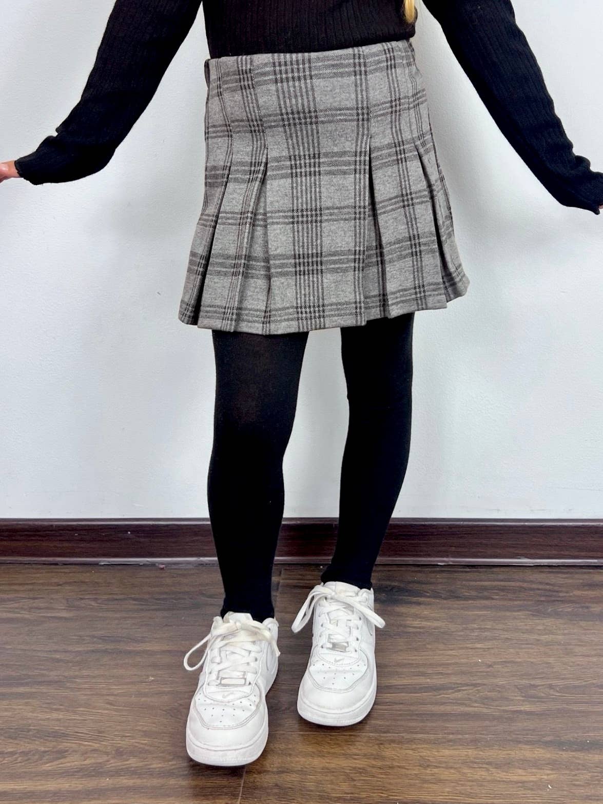 MINI MIGNON PARIS - Wholesale Skort - Kids - Girl's plaid, zigzag, and houndstooth skort