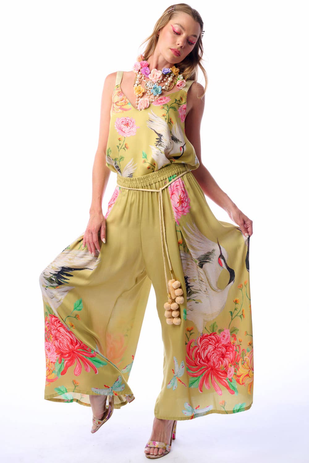 Mustard The Legend Of The Crane Pants for wholesale on Faire1