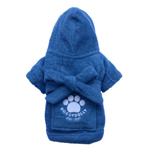 Bath Robe Dog Dressing Gown for wholesale by DoggyDolly Australia/NZ