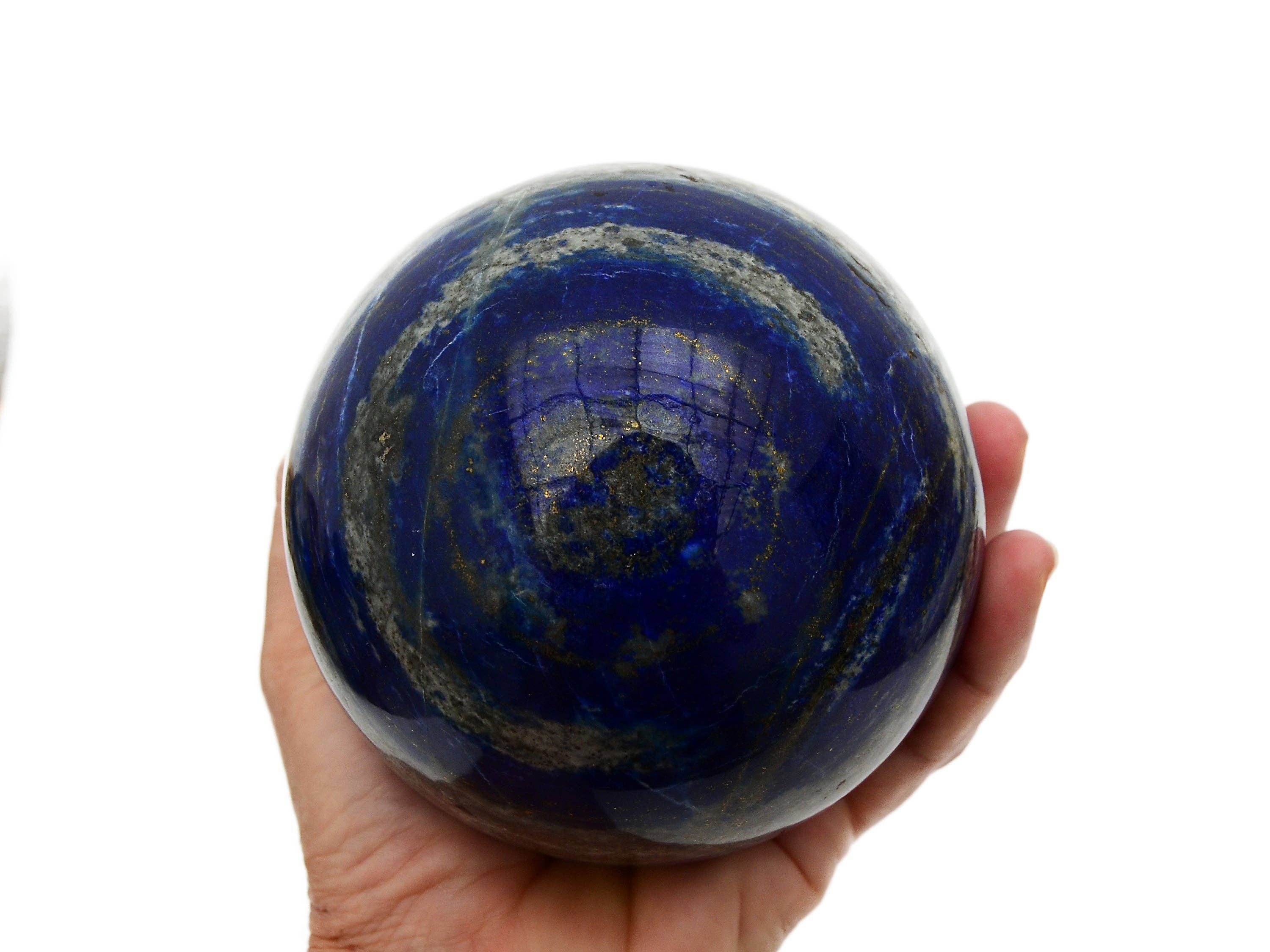 Kaia & Crystals - Wholesale Spiritual Stone/Crystal - XL Lapis Lazuli Sphere (60mm - 105mm) B Quality9