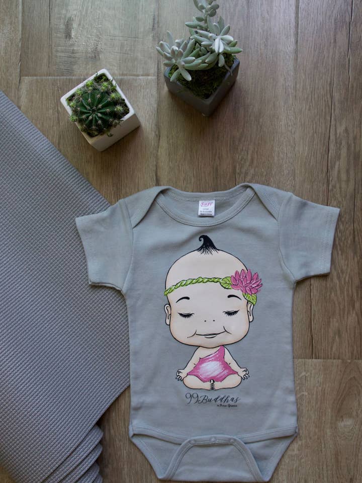 2018 Baby Lotus Onesie/Bodysuit for wholesale by 99 Buddhas