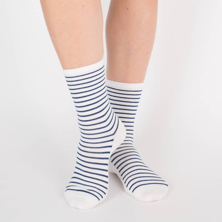 Glitter socks - Beautiful blue island for wholesale by Archiduchesse