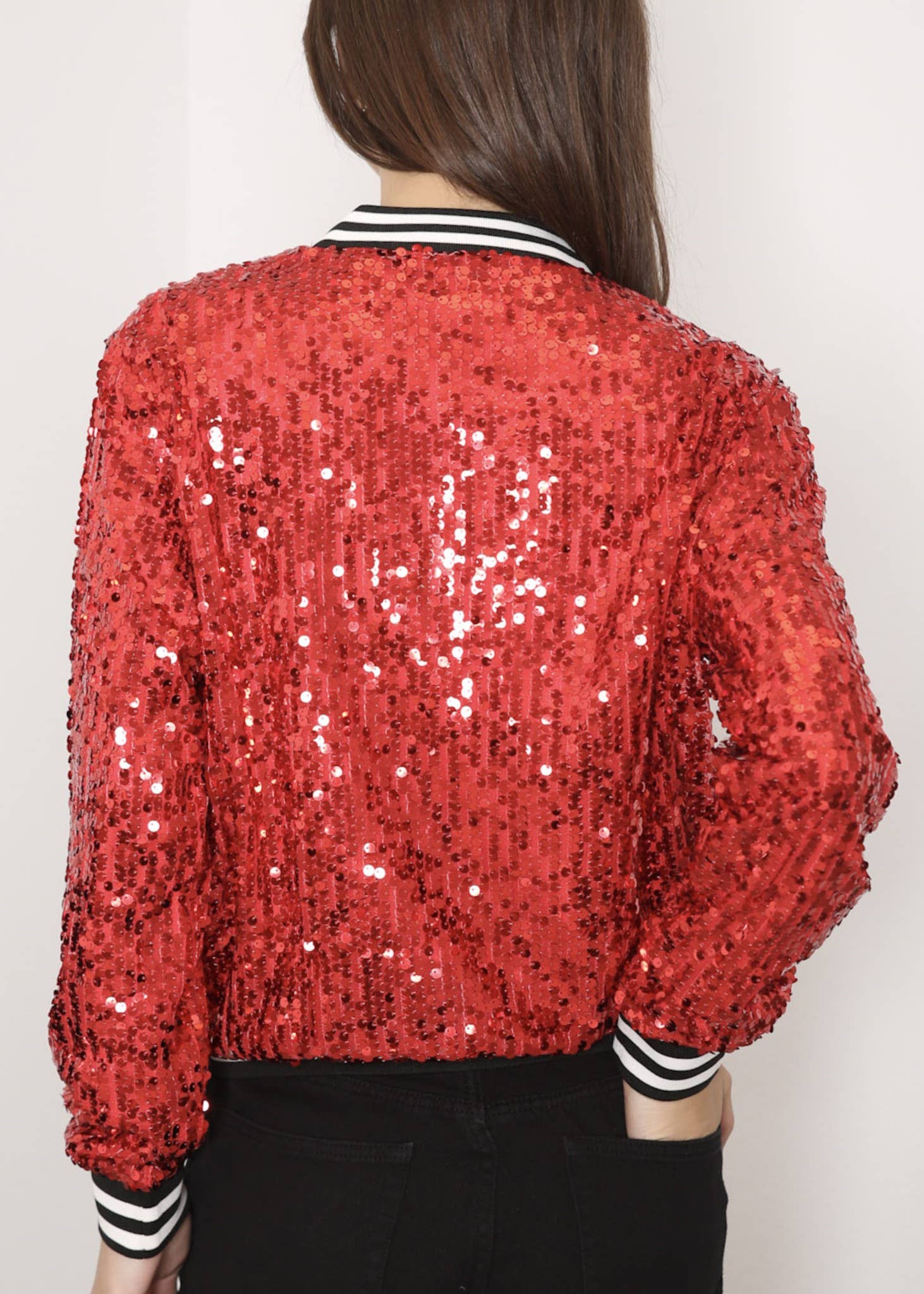 Anna Kaci Wholesale - Vente Bombers – femme - Blouson aviateur zippé à sequins108