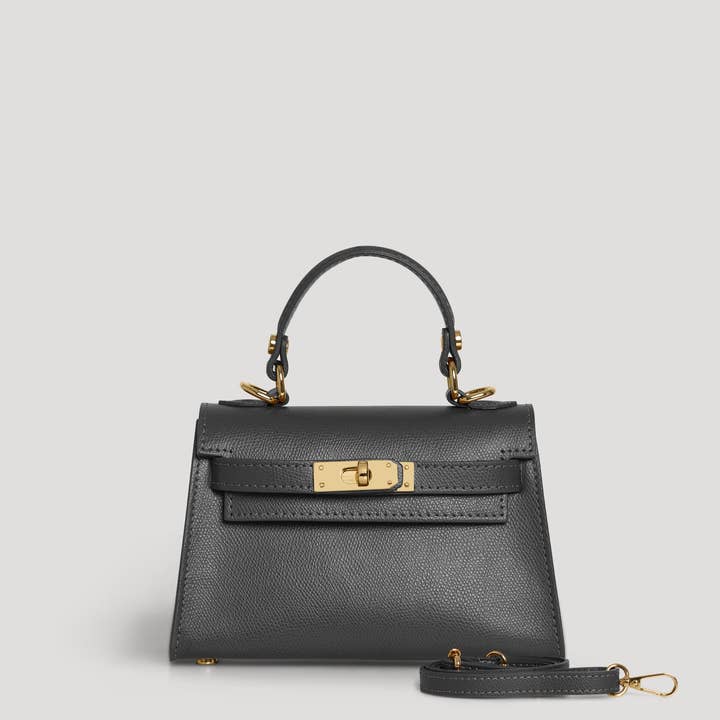 Voemièn - Wholesale Top handle bag – women's - Victoria Bag in Black Epson Leather4