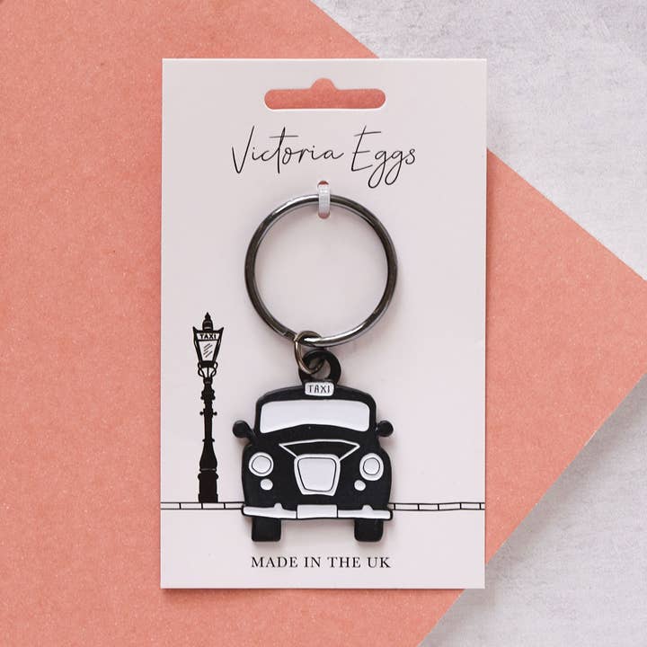 Svart Taxi Nyckelring för wholesale av Victoria Eggs