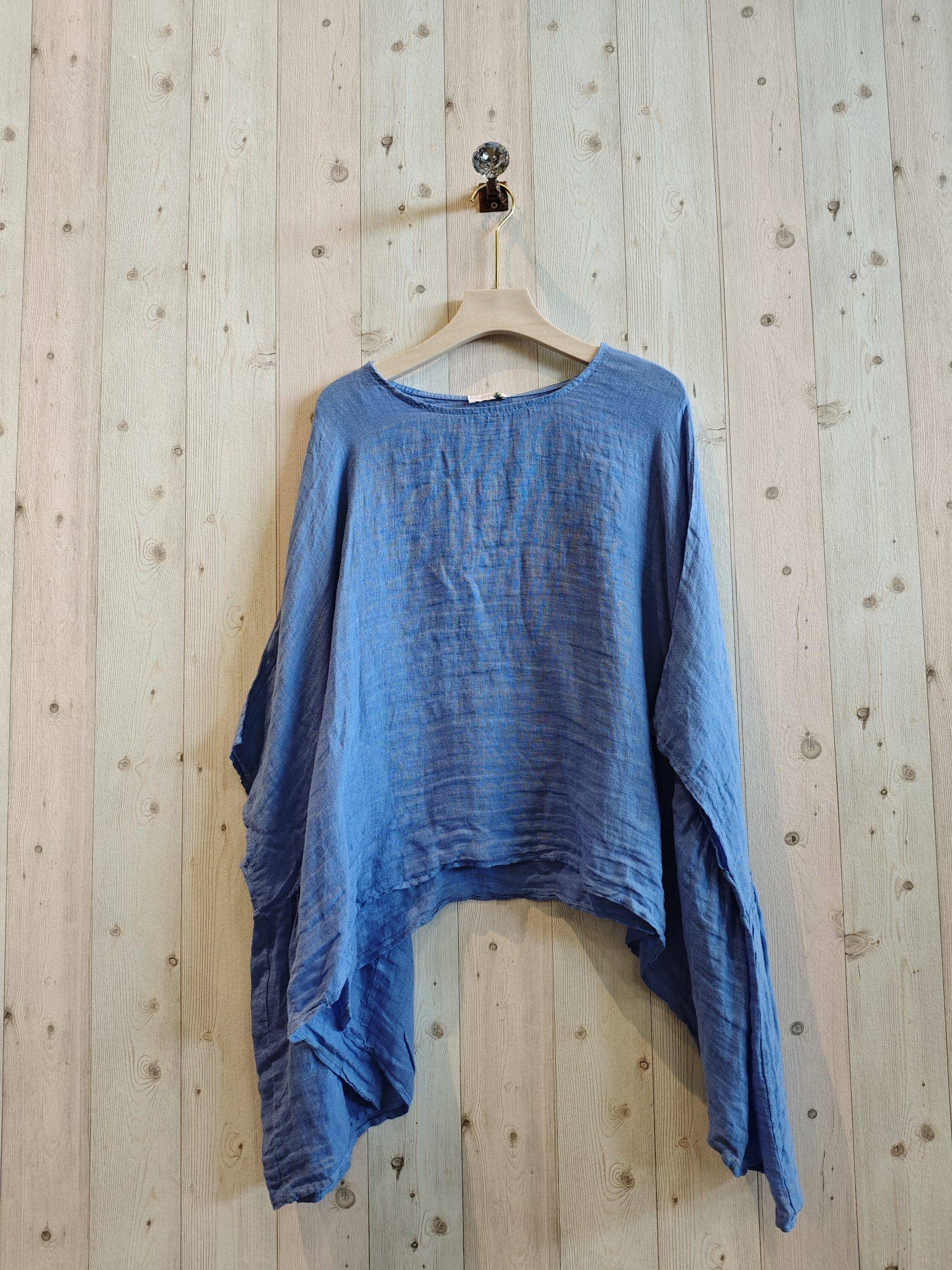 Linen & More - Wholesale Blouse - Women's - REF 11138 PONCHO-STYLE BLOUSE 100% LINEN2