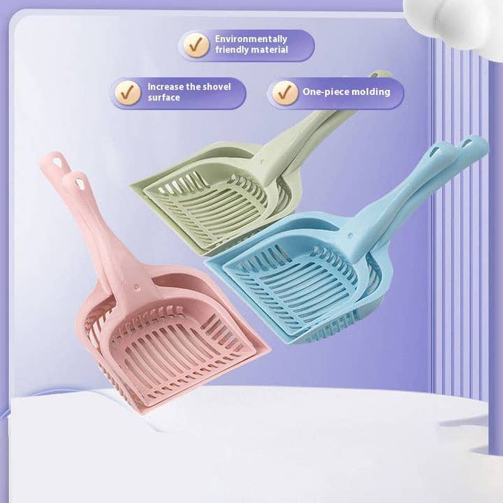 PAWPAWwholesale - Wholesale Cat Litter Box - Thick Cat Litter Scoop, Small & Large_CWMM51755