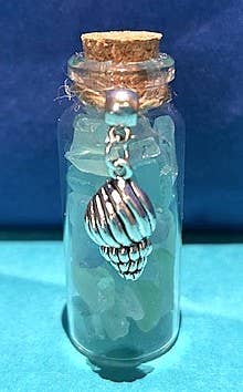 A SEAGLASS CREATION/SALTY SIGNS DESIGNS - Wholesale Pendant/Charm Necklace - Seaglass Charm Bottles - Stainless Steal Charms6