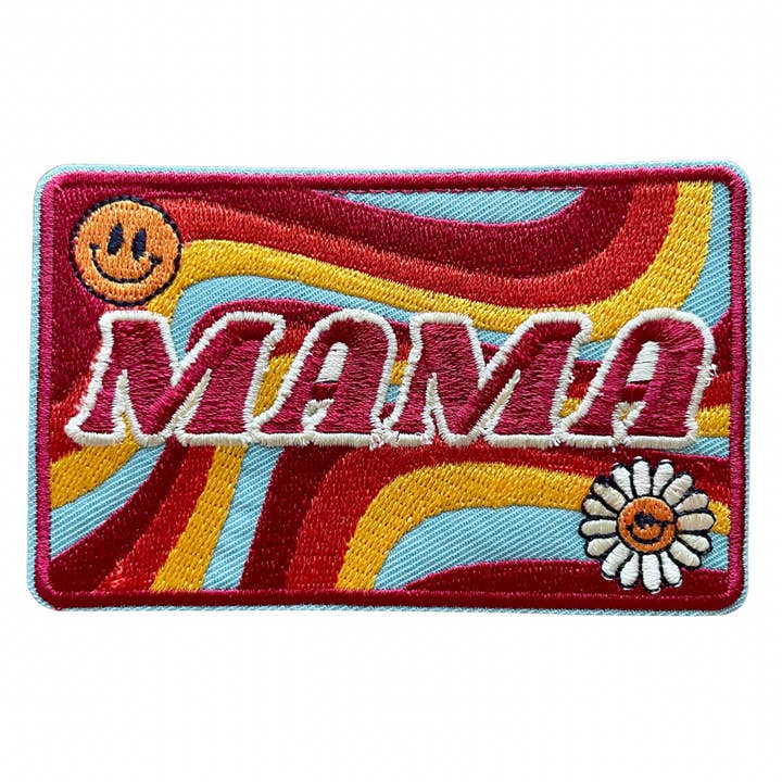 The Onion Patch - Wholesale Patch - Retro Mama Smiley Trucker Hat Patch