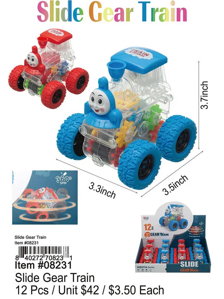 Slide Gear Train . for wholesale by Puka Creations