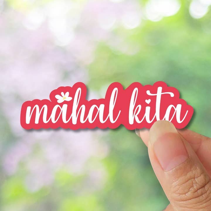 Mahal Kita Filipino Sticker, Philippine Laptop Decal for wholesale by Apsara Labels