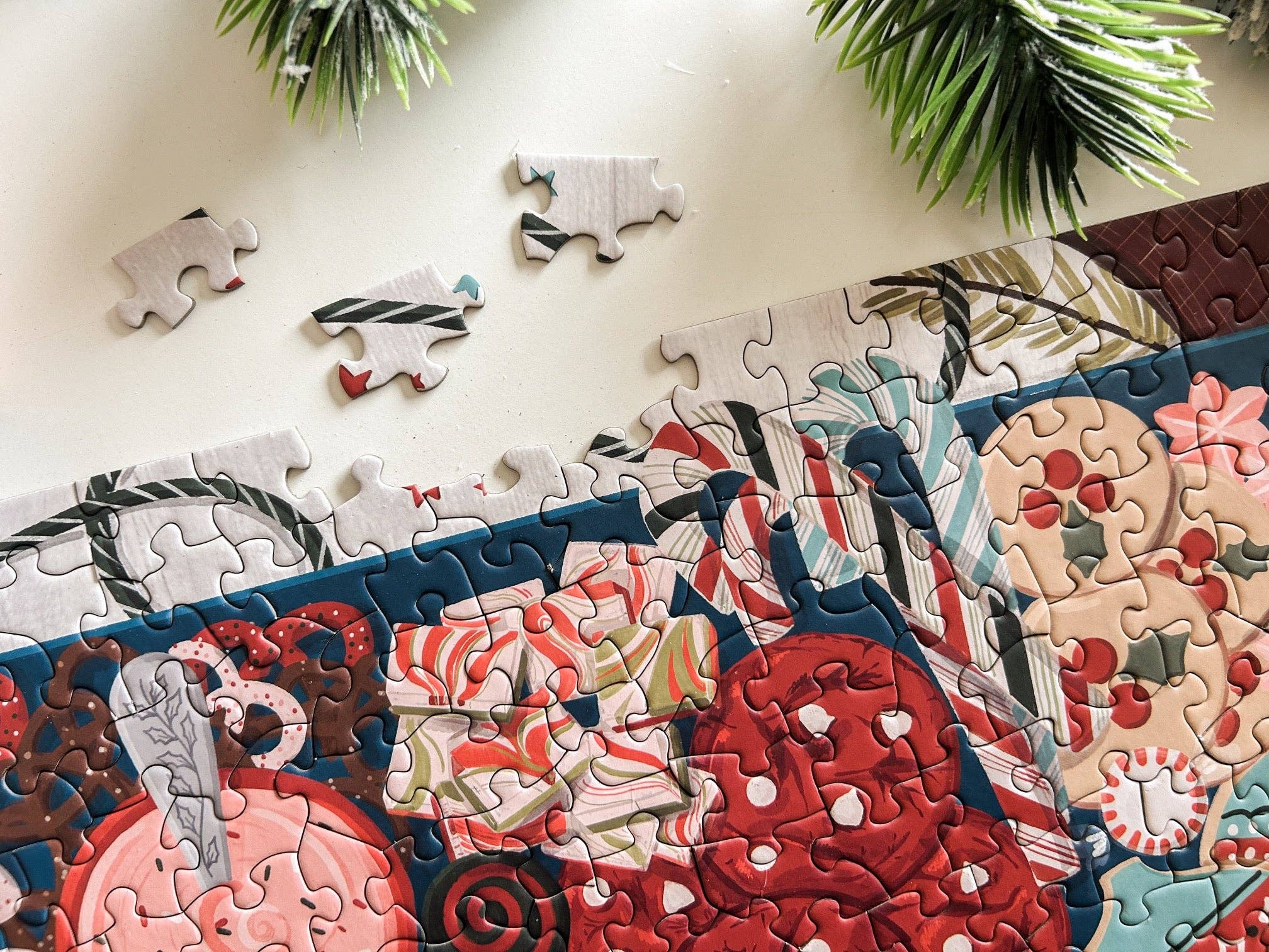 Spaghetti Tree Puzzles and Games – Puzzle - Adulto por atacado – Puzzle de Biscoitos de Natal 500 Peças4