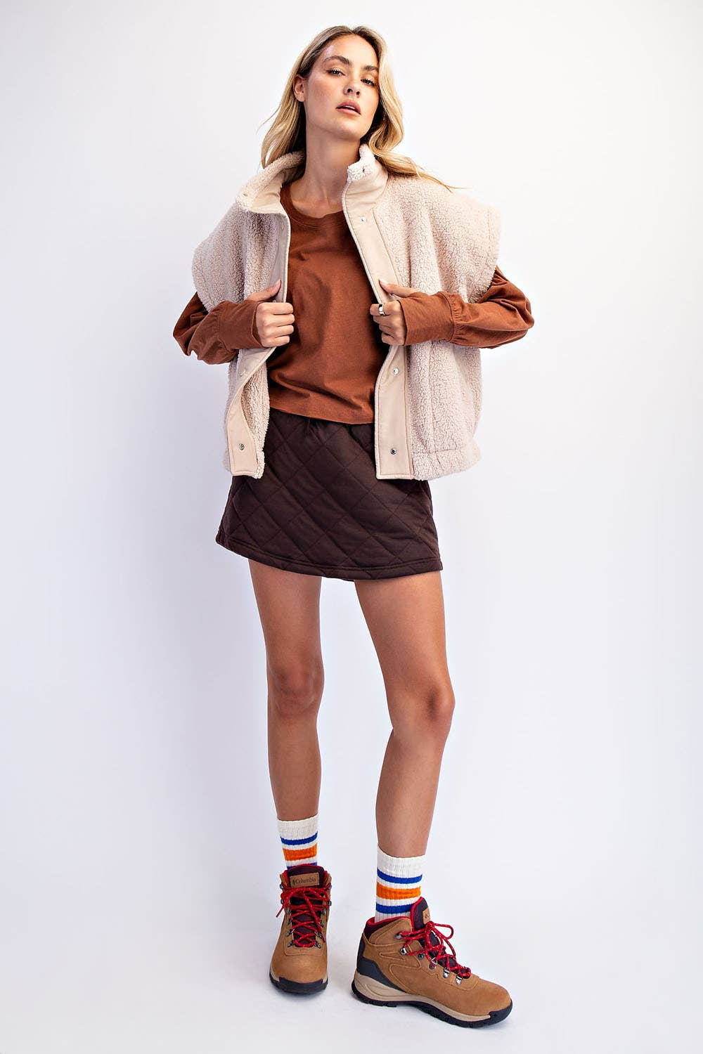 Rae Mode - Wholesale Athletic Jacket - Women's - OVERSIZED MICRO SHERPA VEST9