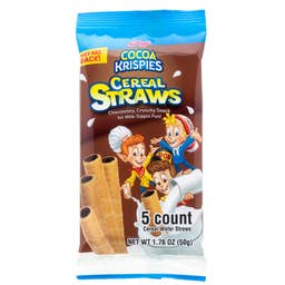 Galerie Candy and Gifts - Wholesale Breakfast Cereal - Cocoa Krispies Cereal Straws 5ct (Case)