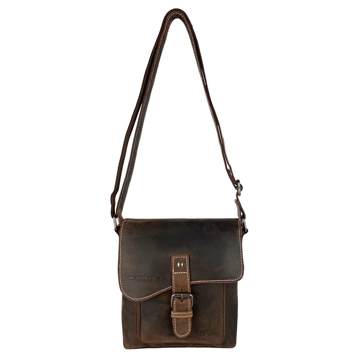 Arrigo – Großhandel Schultertasche – Unisex – Arrigo Umhängetasche mit Klappe aus Büffelleder – 3 Farben17