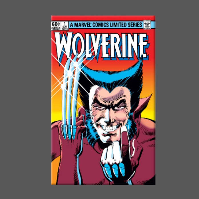 Ba Ba Buttons - Wholesale Magnet - WOLVERINE, Magnet, Button, Mirror, NUMBER ONE