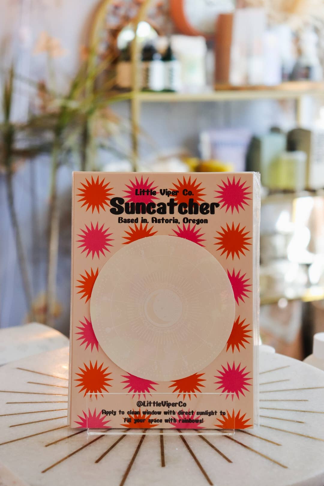 Little Viper Co - Vendita all'ingrosso Acchiappasole - Adesivo Astrology Zodiac Wheel Suncatcher | Adesivo arcobaleno3