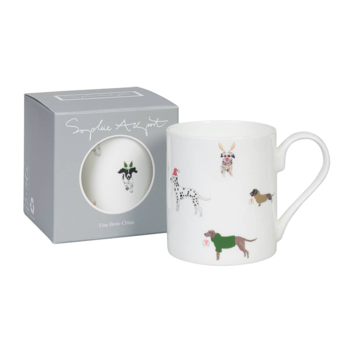 Sophie Allport - Wholesale Coffee Mug - Christmas Dogs Mug2