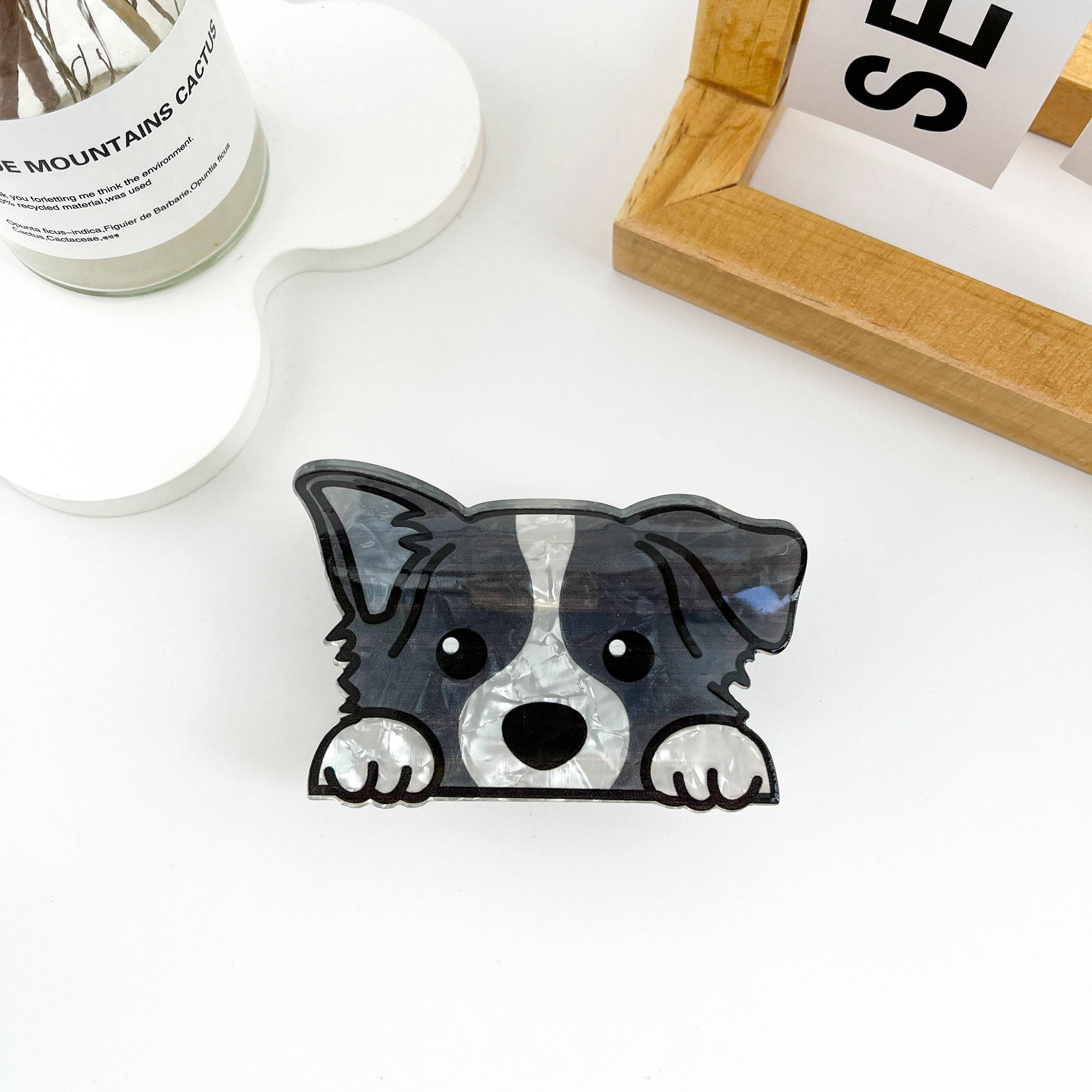 mildstyles - Vente Pince à cheveux – femme - Pince à cheveux mignonne motif chiot3