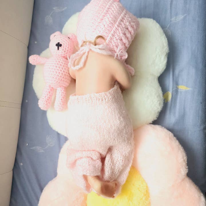 Maria & Jesus - Wholesale Doll Clothing - Kids - Reborn Pink Set Baby Dress - Suitable for wrists from 42 to 48cm2