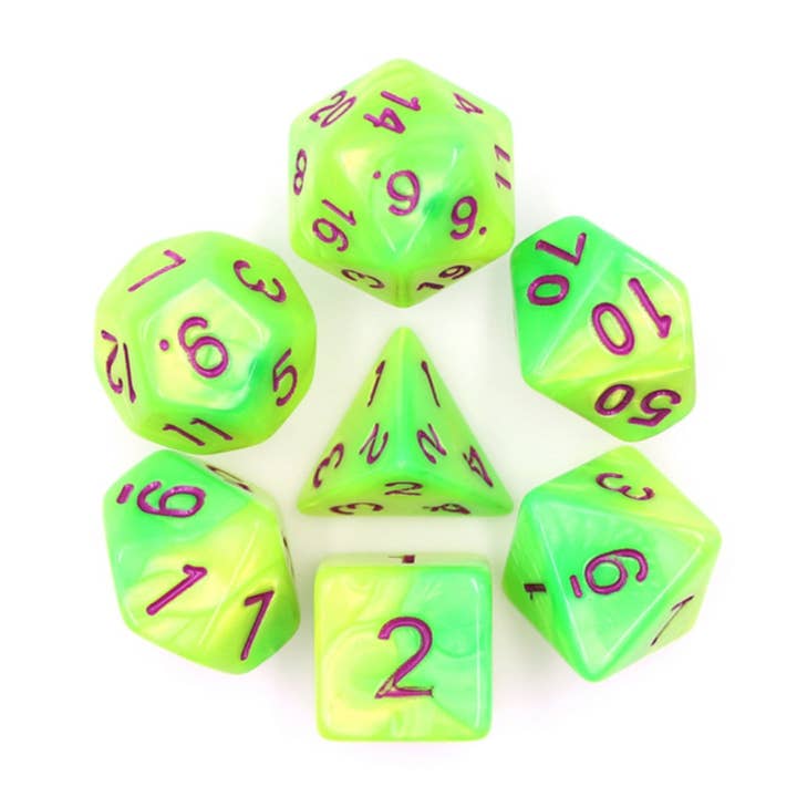 Foam Brain Games - Wholesale Dice - Monster Snot RPG Dice Set