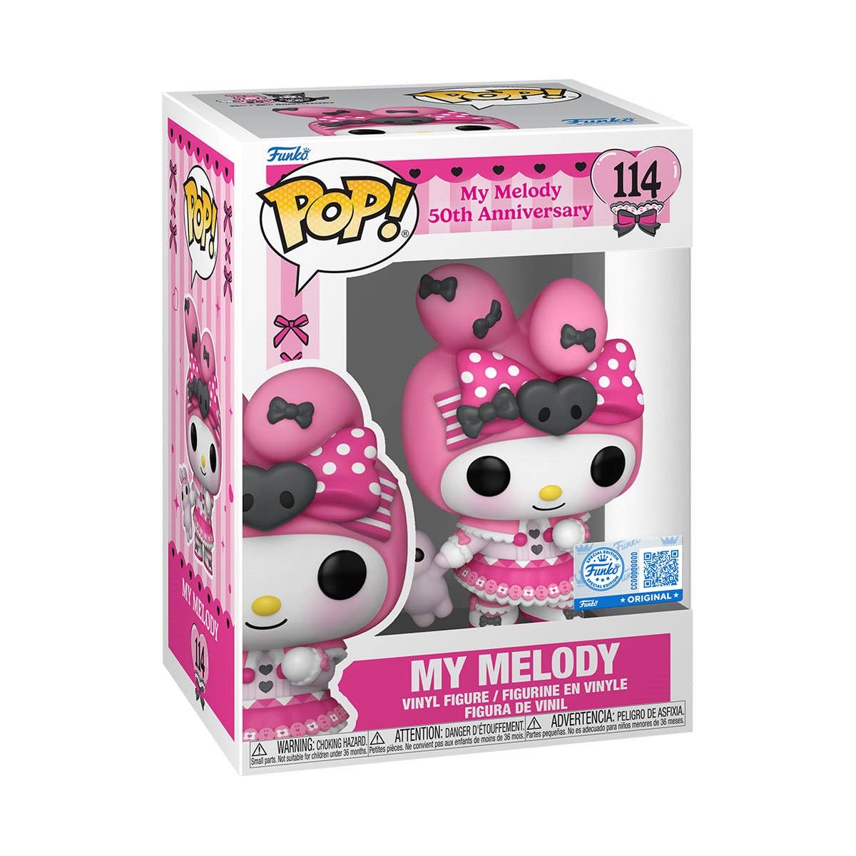 Entertainment Earth - Wholesale Figurine Toy - Kids - Sanrio My Melody 50th Pop! Vinyl Figure - Specialty Series1