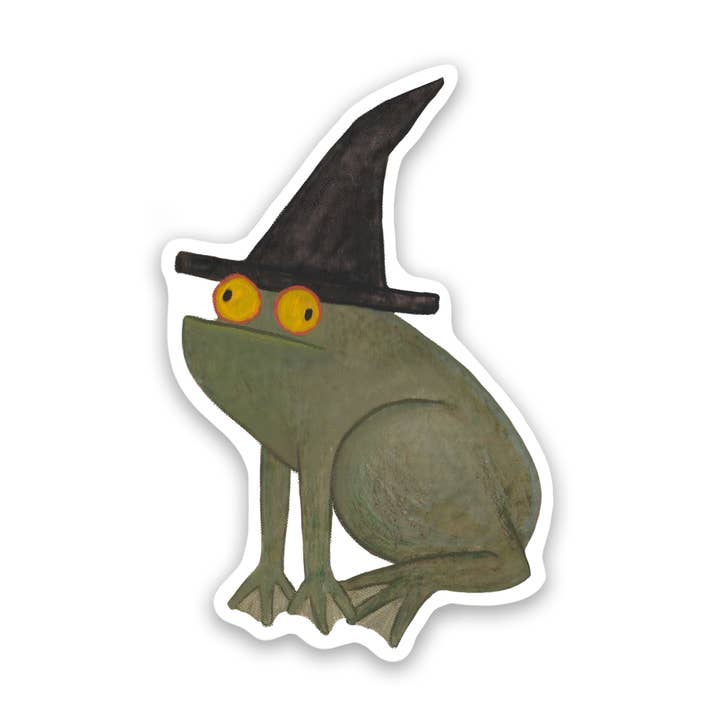 Toad Wizard Frog Witch Vinyl Sticker Decal for wholesale by Proper Wolf