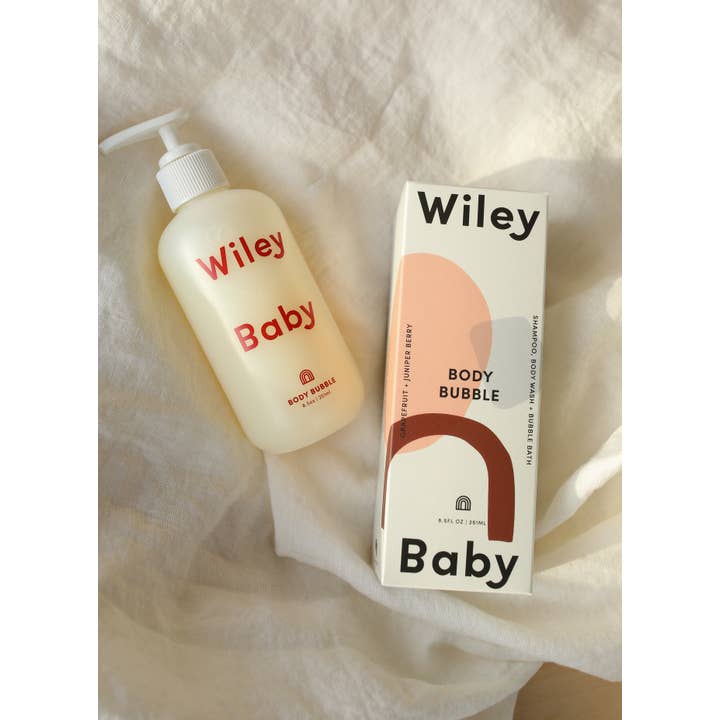 Wiley Body - Vente Gel douche – enfant et bébé - Body Bubble 3-en-1 pour bébé - Pamplemousse et baie de genièvre6