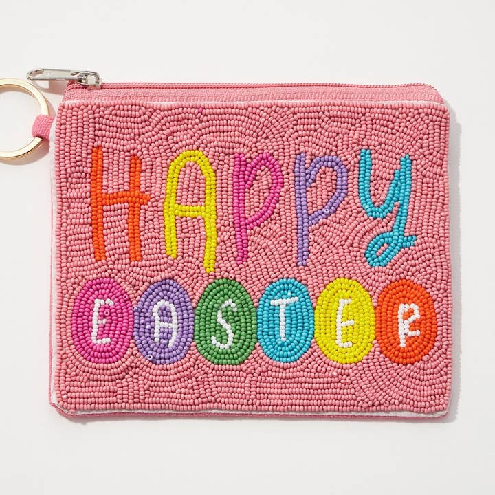 Vrolijk en vrolijk muntenzakje met zaadkralen voor Pasen voor wholesale door Lilla Haven