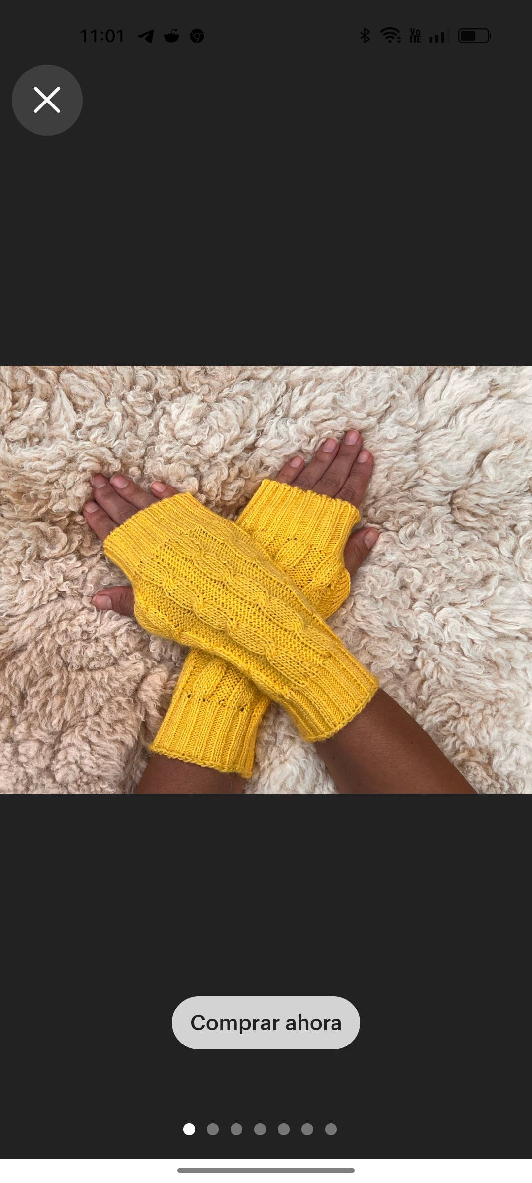 MODA LATINA - Vente Gants – femme - Gants en alpaga tricotés, gants d'hiver, gants sans doigts5