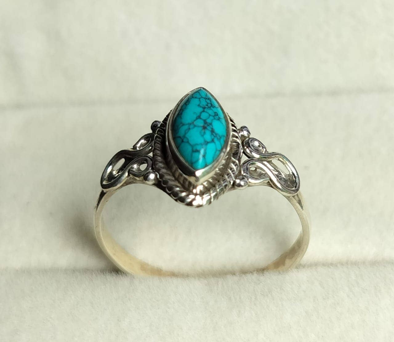 SILVER CAVE – wholesale Single stone/solitaire ring – Pack of 5 Natural Marquise Gemstone 925 Silver Rings6