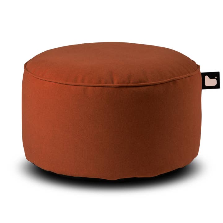 Brushed Suede B-Poufe - Rust for wholesale by Extreme Lounging