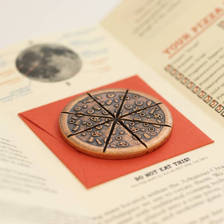 Shire Post Mint – Moeda colecionável por atacado – Moeda Lunar Pizza da Pizza Moon Supreme em5